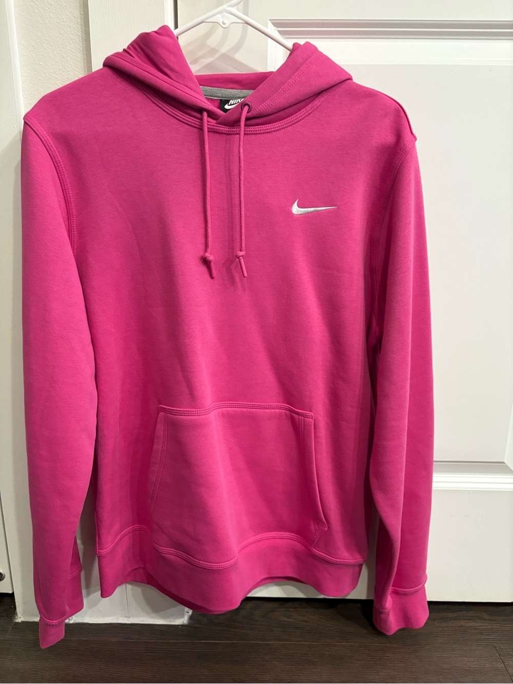 Nike Women's Hot Pink Hooded Pullover Sweatshirt